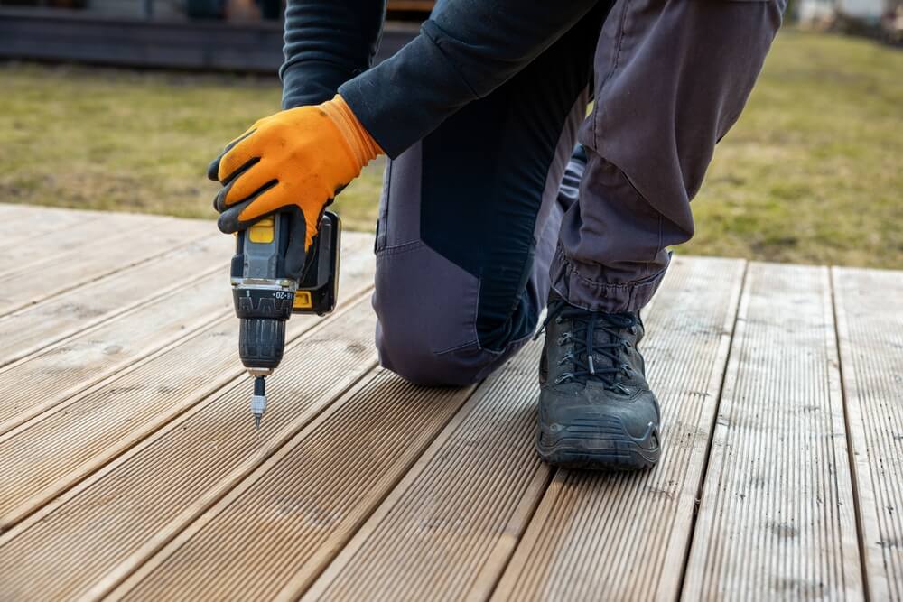 patio installation project